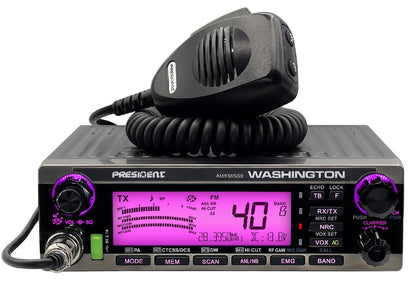 PRESIDENT WASHINGTON 10 METER RADIO WITH SSB 70 WATTS + NO WARRANTY (WASHINGTON)