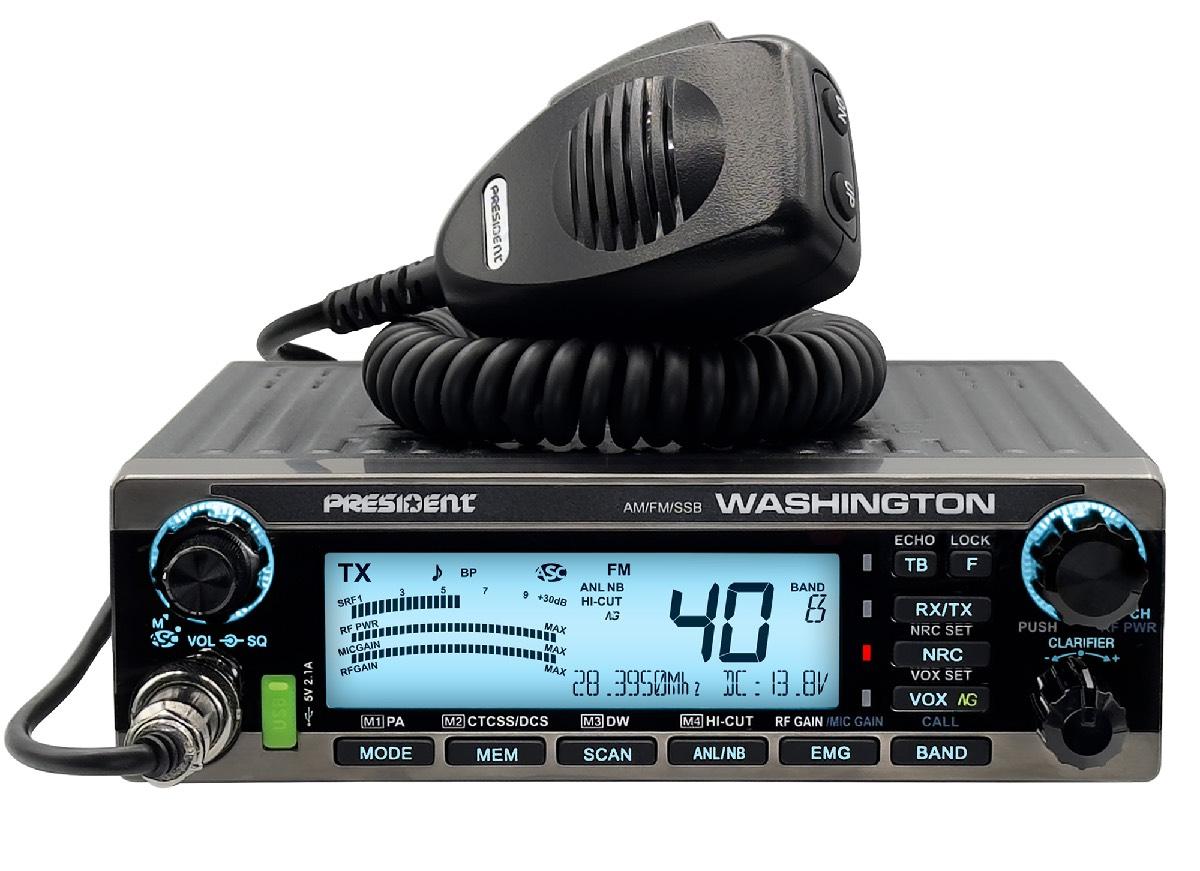 PRESIDENT WASHINGTON 10 METER RADIO WITH SSB 70 WATTS + NO WARRANTY (WASHINGTON)