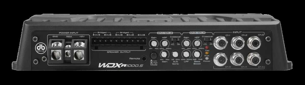 DB DRIVE 1300 WATT 5 CHANNEL AMPLIFIER (WDX-R1000.5)