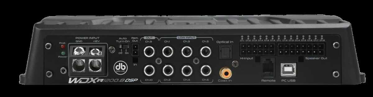 DB DRIVE 920 WATT 8 CHANNEL AMPLIFIER WITH BUILT IN DSP (WDX-R1200.8-DSP)
