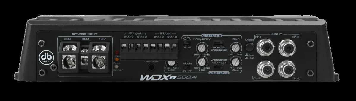 DB DRIVE 840 WATT 4 CHANNEL AMPLIFIER (WDX-R500.4)