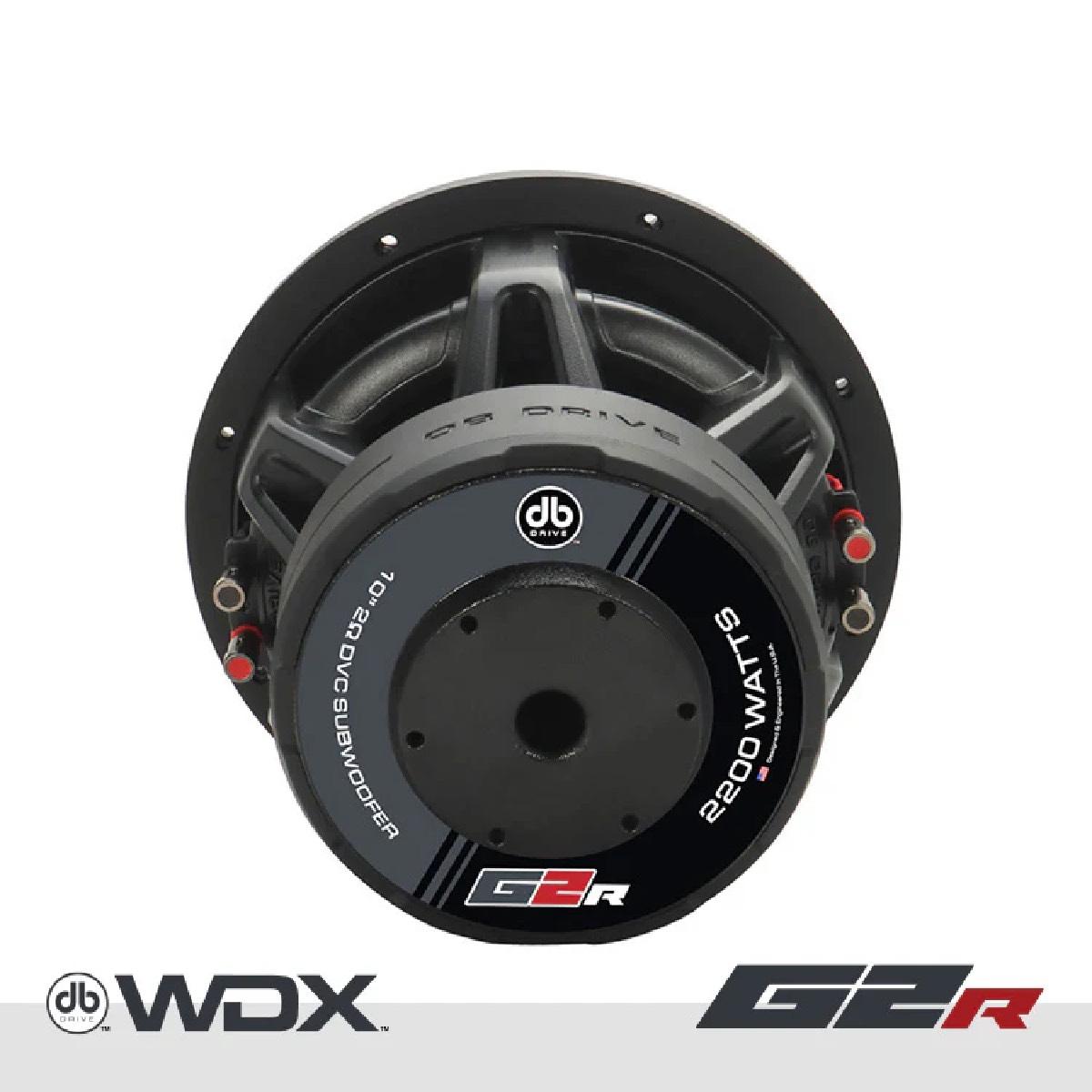 DB DRIVE 10" 2200 WATT DUAL 4 OHM SUBWOOFER (WDX10G2R.4)