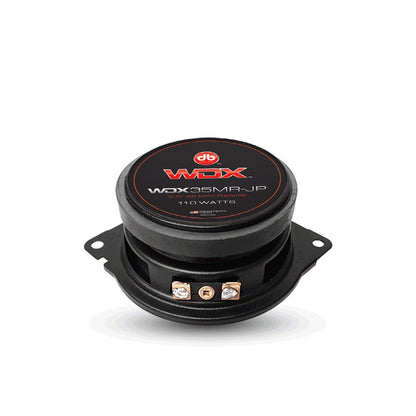 DB DRIVE 3.5" MIDRANGE 110 WATT PLUG-N-PLAY JEEP SPEAKERS WITH SPEAKER HARNESS (WDX35MR-JP)