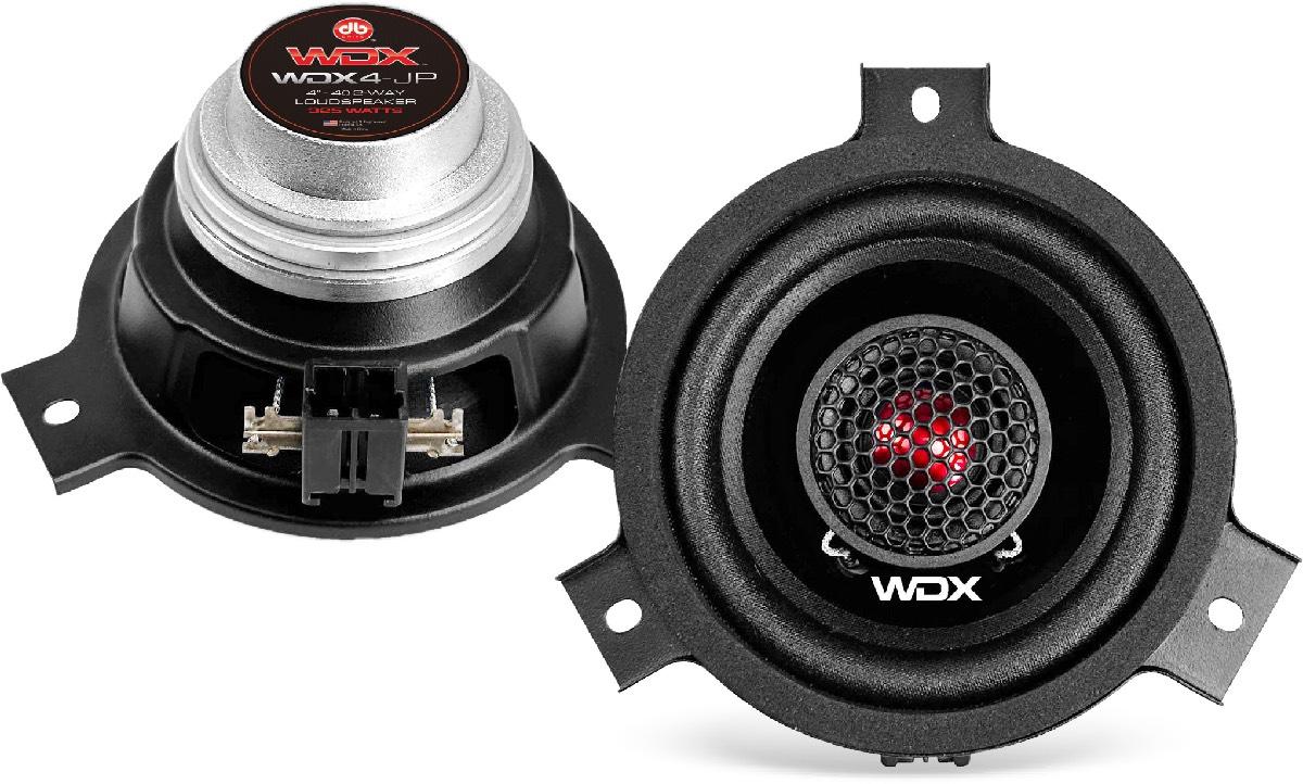 DB DRIVE 4" 300 WATT JEEP NEO 2-WAY LOUD SPEAKERS PLUG-N-PLAY OEM FIT (WDX4-JP)