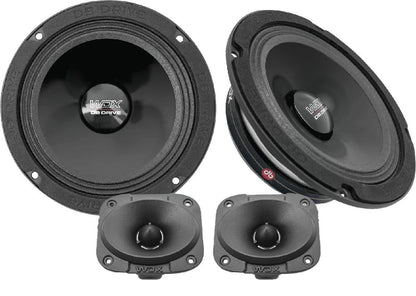 DB DRIVE 1 PAIR OF 6.5" MIDRANGE & 2 ELLIPTICAL SUPER TWEETERS 525 WATTS (WDX5-6.5-2MTW)