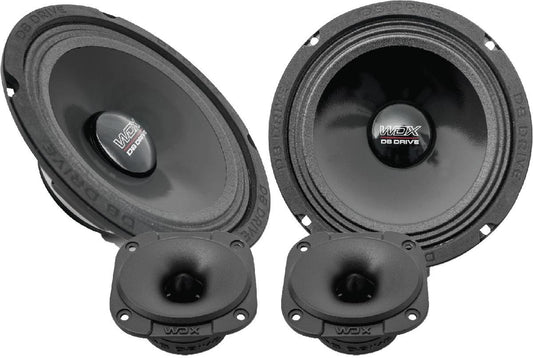DB DRIVE 1 PAIR OF 6.5" NEO MIDRANGE & 2 MINI ELLIPTICAL SUPER TWEETERS 1400 WATTS (WDX5N-6.5-2MTW)