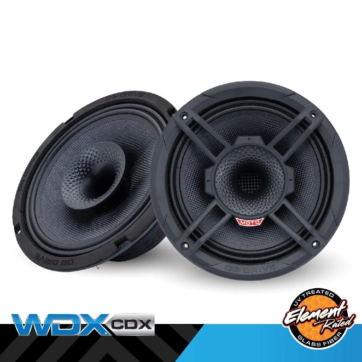 DB DRIVE 8" 550 WATT LOUDSPEAKER WITH COMPRESSION DRIVER WEATHER RESISTANT (WDX8MOTO-CDX)