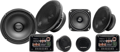 DB DRIVE 6.5" 500 WATT PRO REFERENCE 3 WAY COMPONENT LOUDSPEAKER SET (WDX P65C3)
