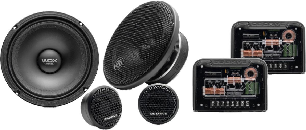 DB DRIVE 6.5" 500 WATT PRO REFERENCE 2 WAY COMPONENT LOUDSPEAKER SET (WDX P65C)