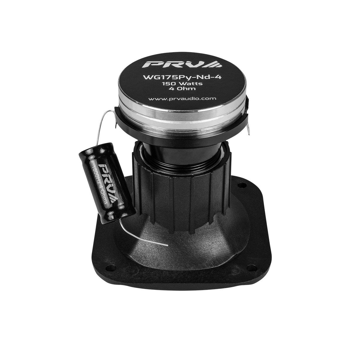PRV AUDIO - 1" EXIT COMPRESSION DRIVER + HORN COMBO NEO MAGNET 150 WATTS RMS (WG175-PY-ND-4)