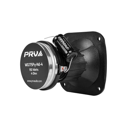PRV AUDIO - 1" EXIT COMPRESSION DRIVER + HORN COMBO NEO MAGNET 150 WATTS RMS (WG175-PY-ND-4)