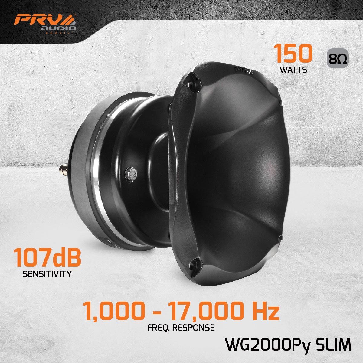 PRV AUDIO - Driver Horn Combo 2" EXIT MIDS & HIGHS COMPRESSION DRIVER WITH HORN (WG200PY SLIM)