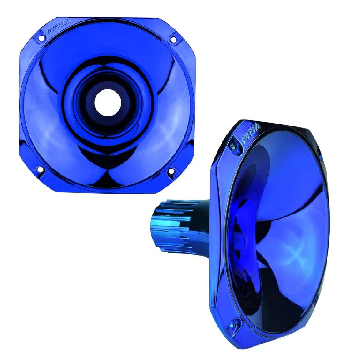 PRV AUDIO - 1" EXIT SCREW-ON WAVE GUIDE - 45�� X 45�� - BLUE CHROME FINISH - SHORT VERSION (WGP14-25BLUECR-S)