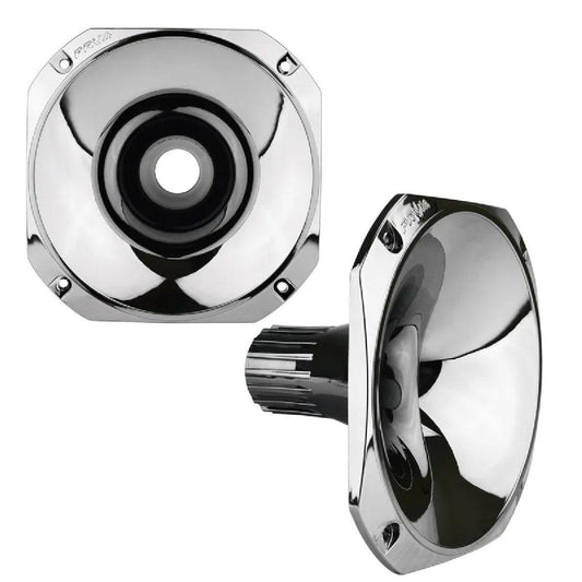 PRV AUDIO - 1" EXIT SCREW-ON WAVE GUIDE - 45�� X 45�� - CHROME FINISH - SHORT VERSION (WGP14-25CHROME-S)