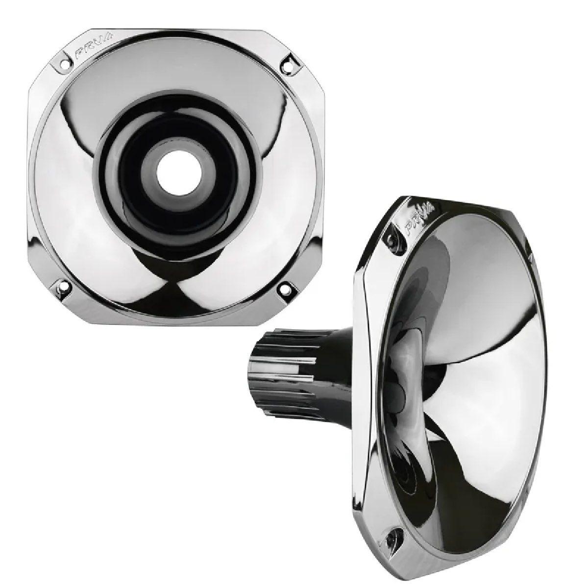 PRV AUDIO - 1" EXIT SCREW-ON WAVE GUIDE - 45�� X 45�� - CHROME FINISH - SHORT VERSION (WGP14-25CHROME-S)