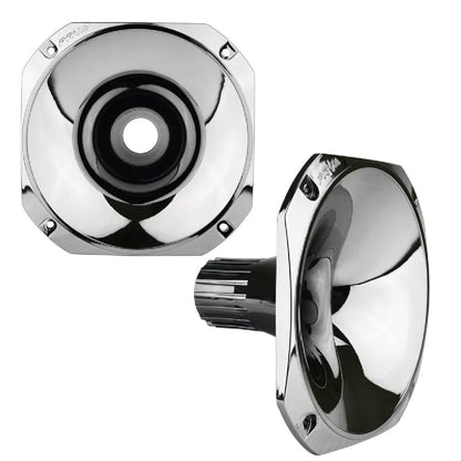 PRV AUDIO - 1" EXIT SCREW-ON WAVE GUIDE - 45�� X 45�� - CHROME FINISH - SHORT VERSION (WGP14-25CHROME-S)