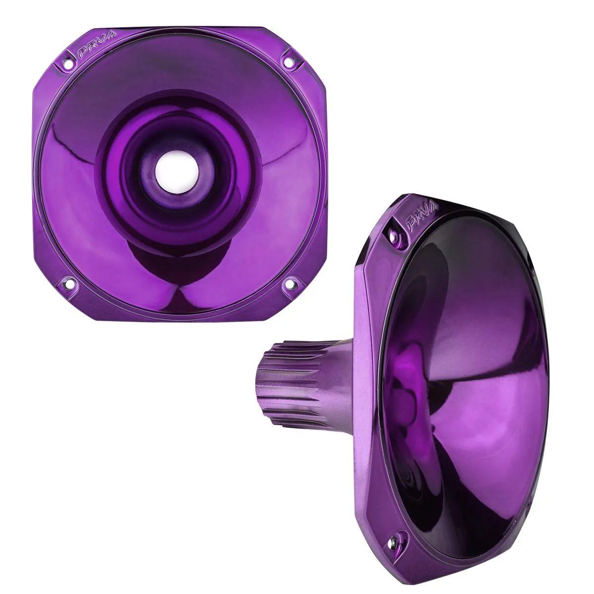 PRV AUDIO - 1" EXIT SCREW-ON WAVE GUIDE - 45�� X 45�� - PURPLE CHROME FINISH - SHORT VERSION (WGP14-25PURPLECR-S)