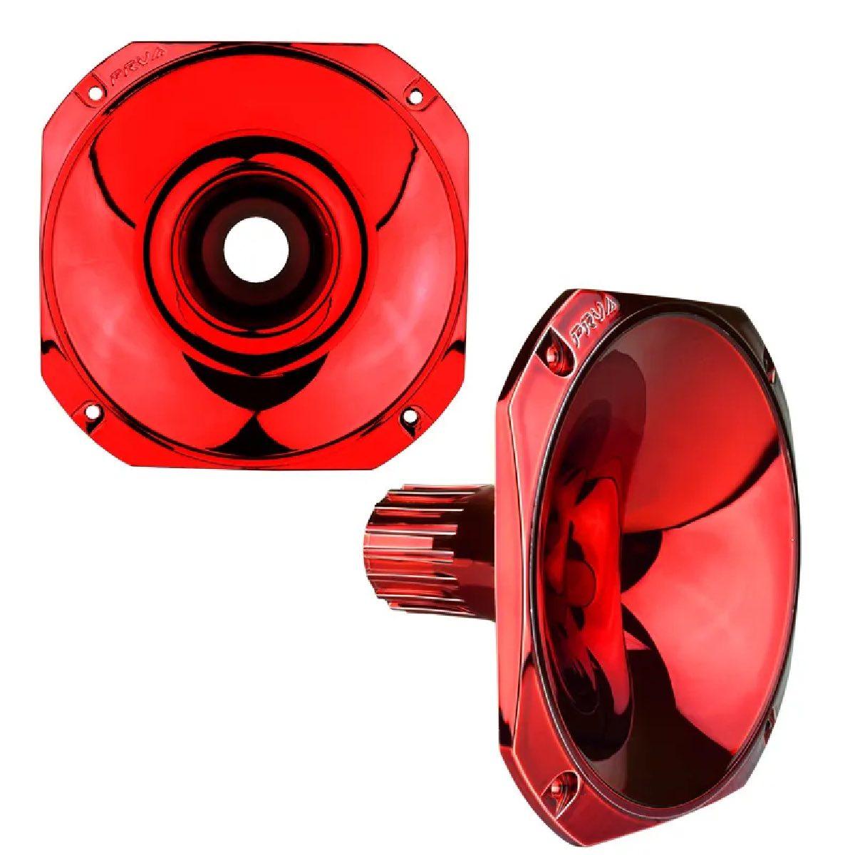 PRV AUDIO - 1" EXIT SCREW-ON WAVE GUIDE - 45�� X 45�� - RED CHROME FINISH - SHORT VERSION (WGP14-25REDCR-S)