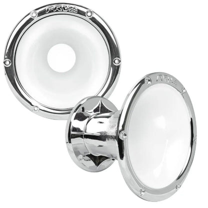 PRV AUDIO - 2" EXIT - WAVE GUIDE - BOLT-ON - 45�� X 45�� WHITE INSIDE WITH CHROME LIP FINISH (WGP14-50CHROMEWHITE)