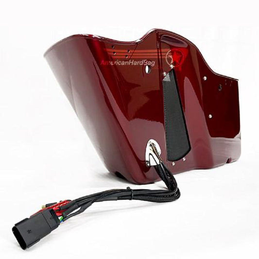 AMERICAN HARD BAG CUSTOM 4 GAUGE HARLEY SADDLE BAG WIRE HARNESS FOR AMPLIFIERS & SPEAKERS 1998+ (WH-4AWG-SB)