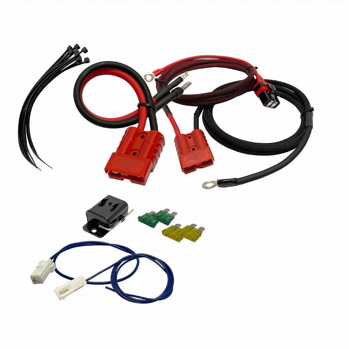AMERICAN HARD BAG 8 GAUGE PREMIUM FAIRING MOUNTED AMP POWER HARNESS WITH DISCONNECT (WH-8G) - image 1