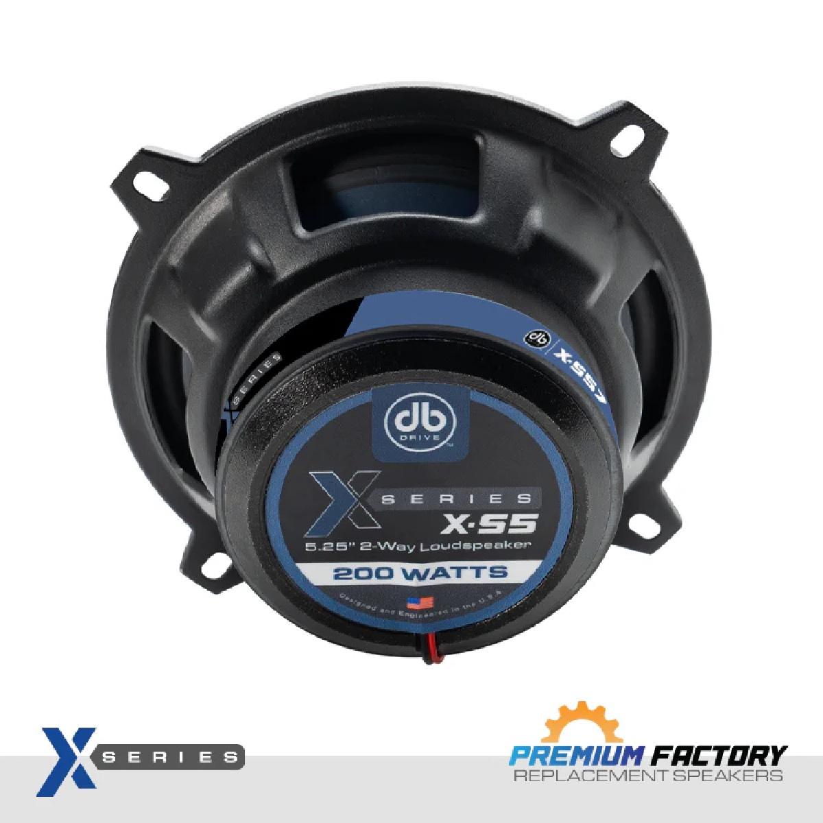 DB DRIVE 5.25" 200 WATT 2 WAY SPEAKERS (X-S5)