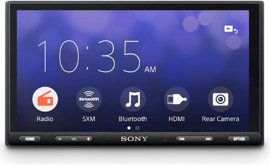 SONY 6.95" DOUBLE DIN W/WEBLINK CAST CARPLAY & ANDROID AUTO & HDMI INPUT (XAVAX5600)