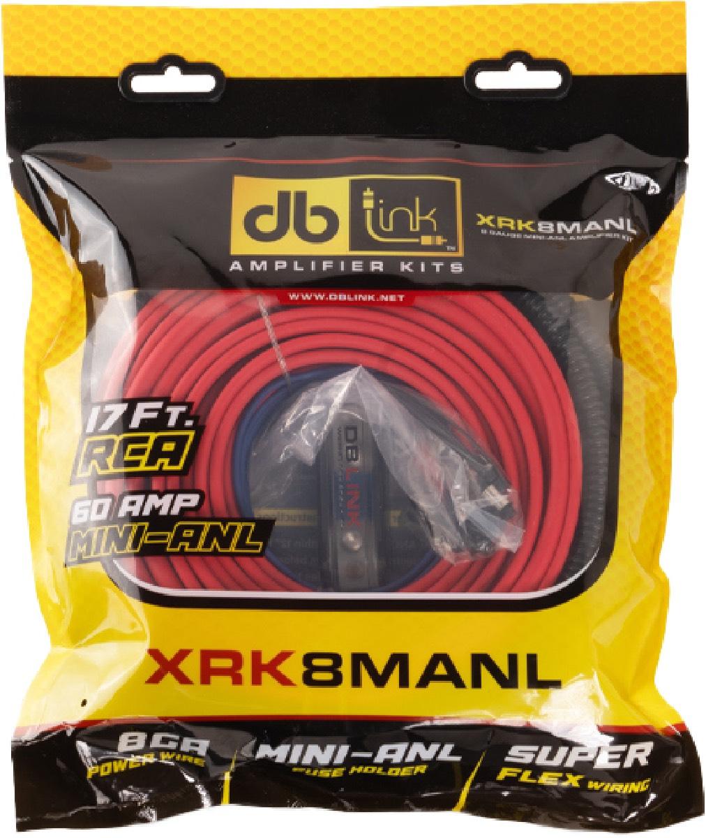 DB LINK 8 GAUGE SUPER FLEX MINI ANL AMPLIFIER KIT (XRK8MANL)
