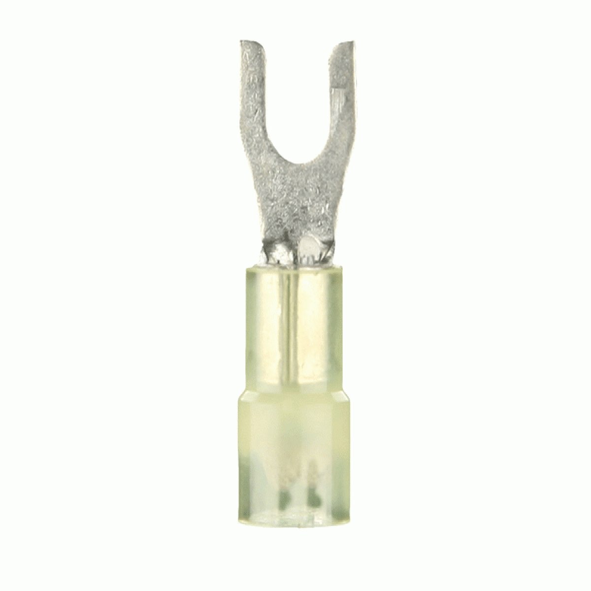 INSTALL BAY YELLOW NYLON SPADE TERMINAL # 8 (YNST8)