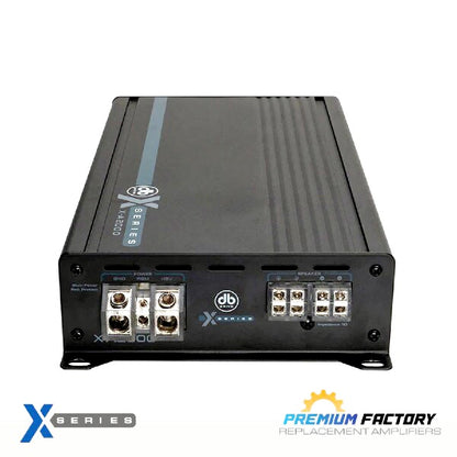 DB Drive Class D car amp black X series amplifier with power and speaker terminals
