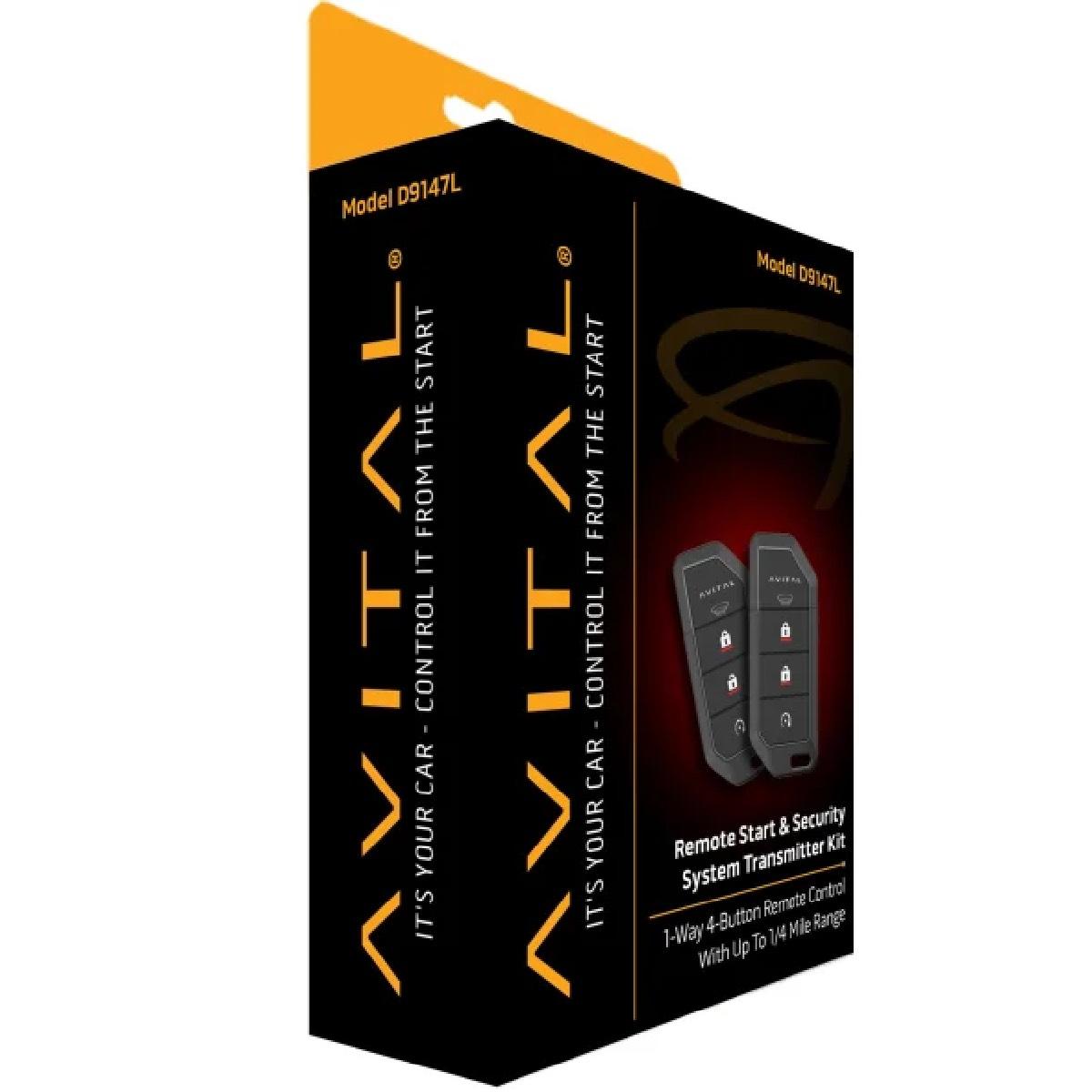 Avital 1-Way 4-Button RF Range Extender Kit for DS3 DS4 Systems