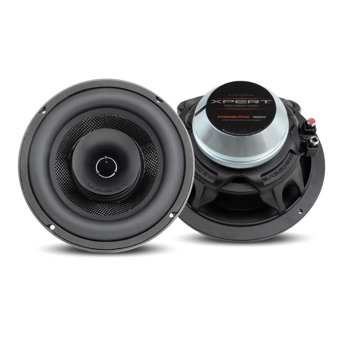 Xpert 8-Inch 600W Carbon Fiber Neodymium Midbass Speaker Pair