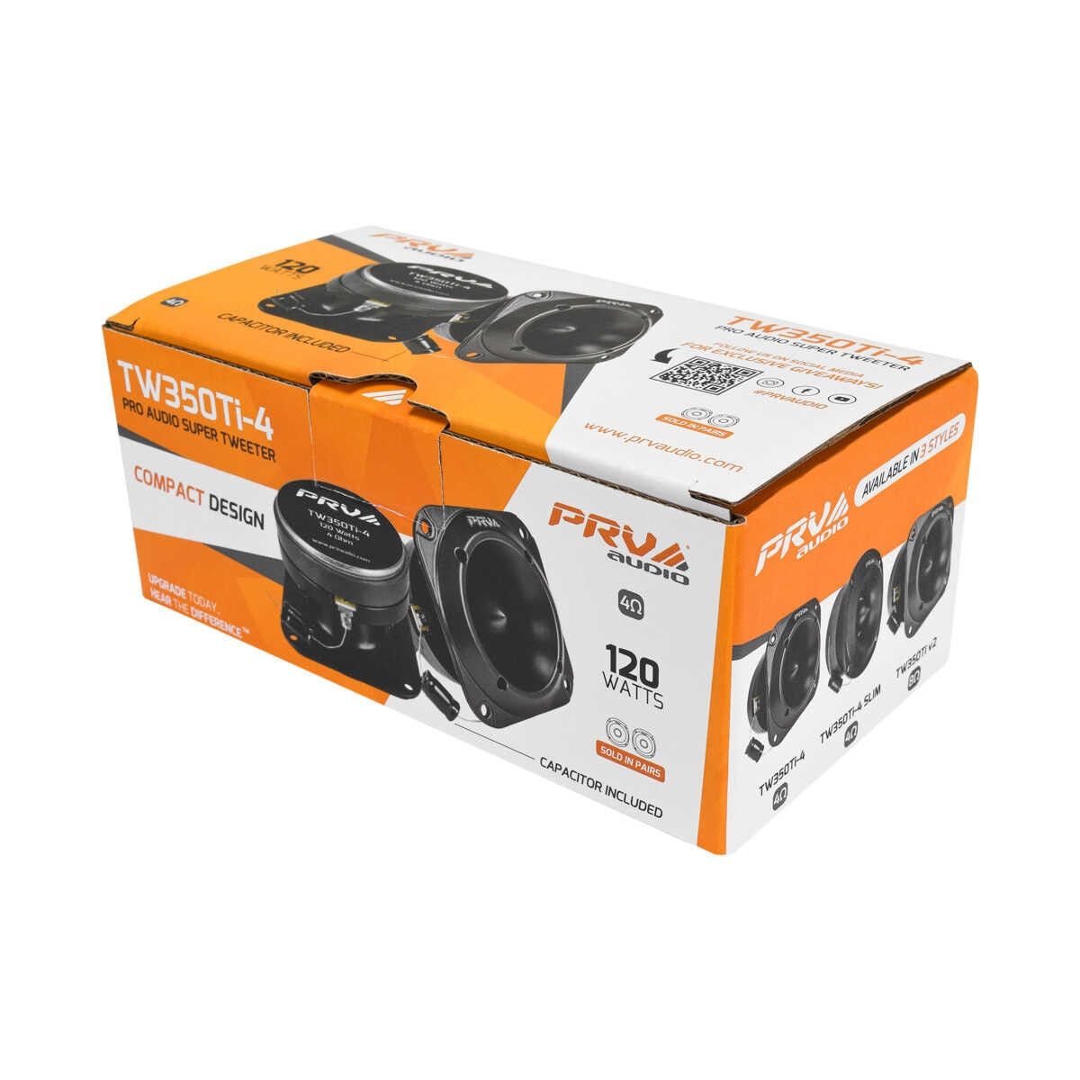 PRV Audio TW350TI-4 3 Inch 240 Watt 4 Ohm Titanium Tweeters