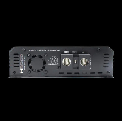 CH BEATS 5000 watt mono block amplifier black with cooling fan and power terminals