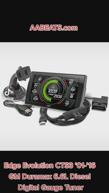 Edge Evolution CTS3 ’01-’16 GM Duramax 6.6L Diesel Digital Gauge Tuner