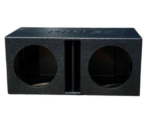 KING BOXES 10" DUAL VENTED FRONT PORT SPRAYED (AK-10DVL)
