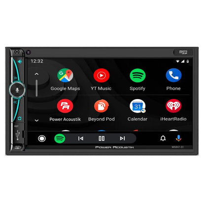 POWER ACOUSTIK 7"" WITH APPLE CARPLAY & ANDROID AUTO PACKAGED WITH 2 - 6.5"" SPEAKERS (WMH7-S1)