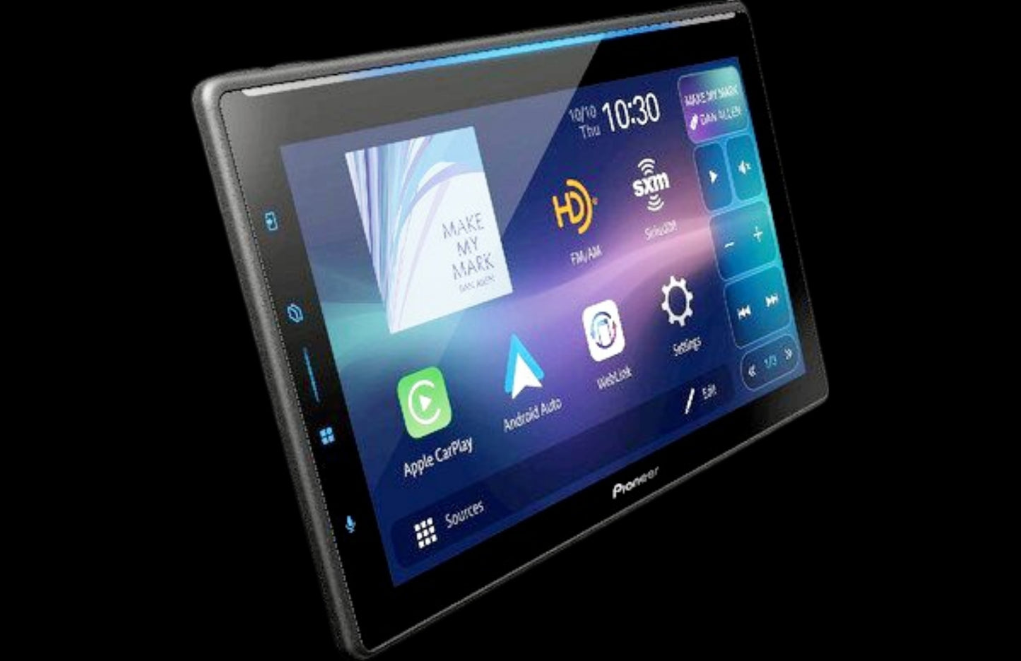 PIONEER 10.1"" SINGLE DIN MOUNTING WIRELESS APPLE CARPLAY & ANDROID AUTO (DMH-WT6000NEX)