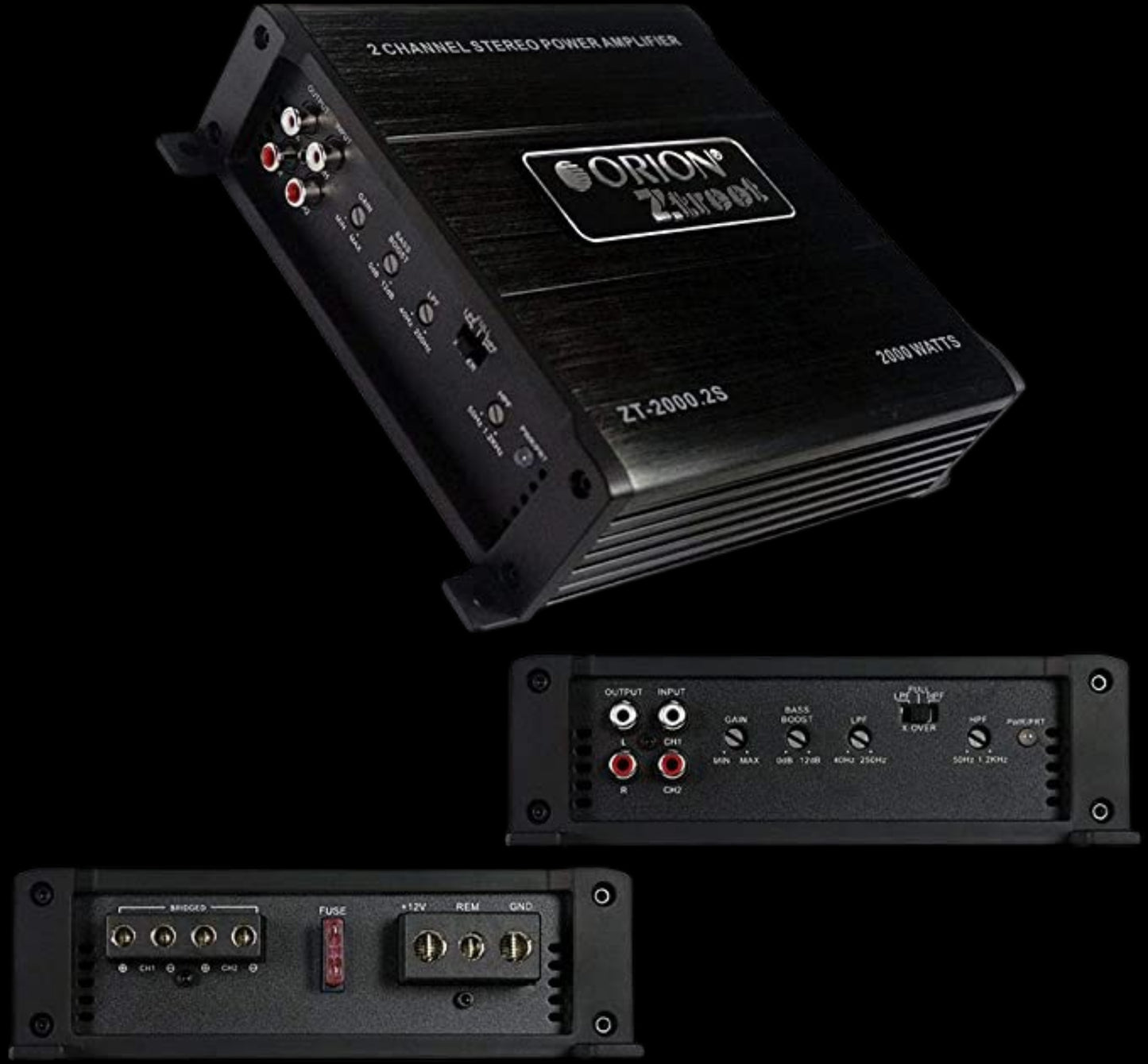 Orion Ztreet 2 Channel Amplifier, 220W RMS/1200W Max