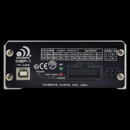 MASSIVE AUDIO DSP WITH BUILT IN 4 X 60 WATT RMS AMPLIFIER & BLUETOOTH (DSP-1)