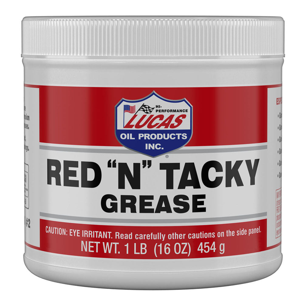 Lucas Oil Red N Tacky Grease - 1 Pound Tub