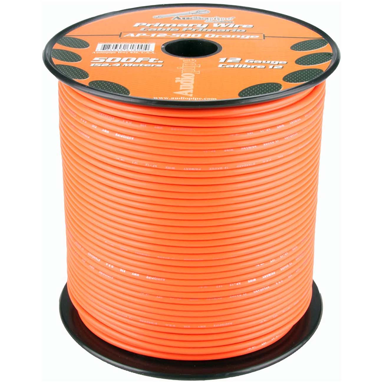 Audiopipe 12 Gauge 500ft Primary Wire Orange
