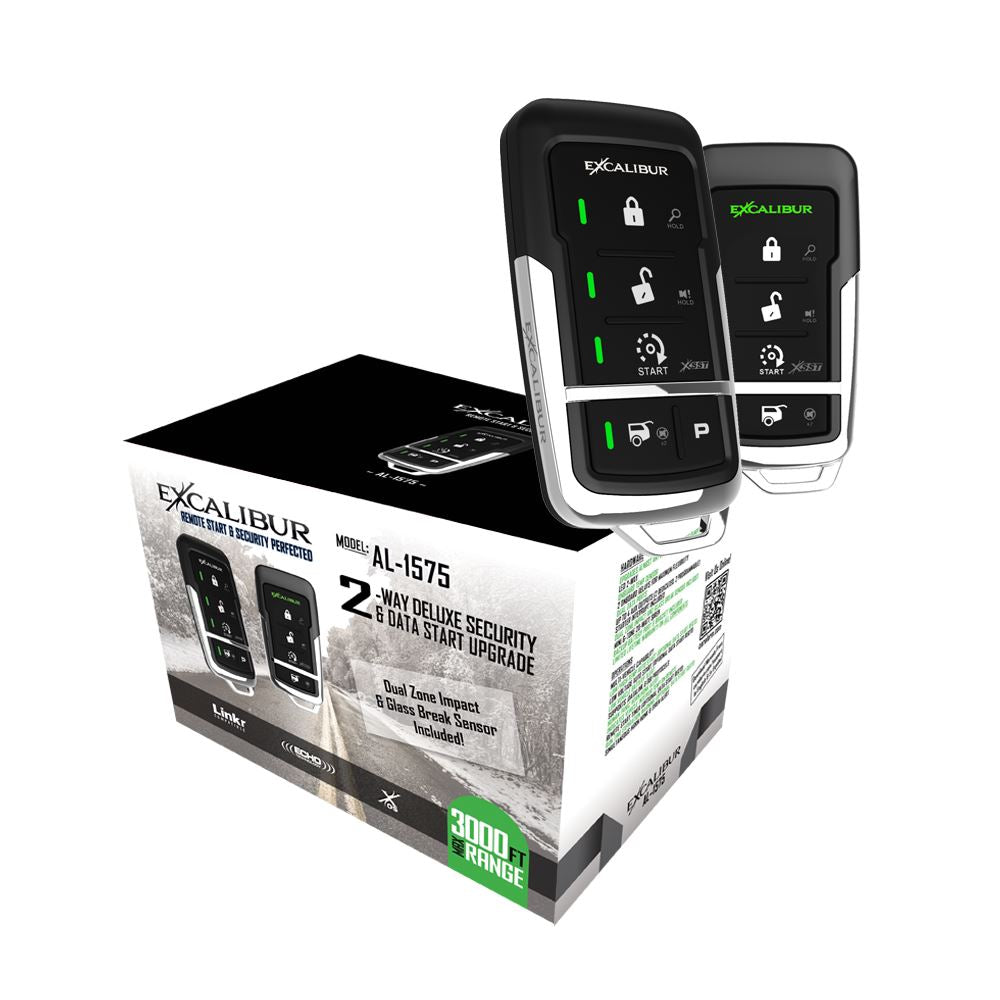 Excalibur 2-Way Security/Keyless Entry – Range 3000 ft, Data Start Upgradeable