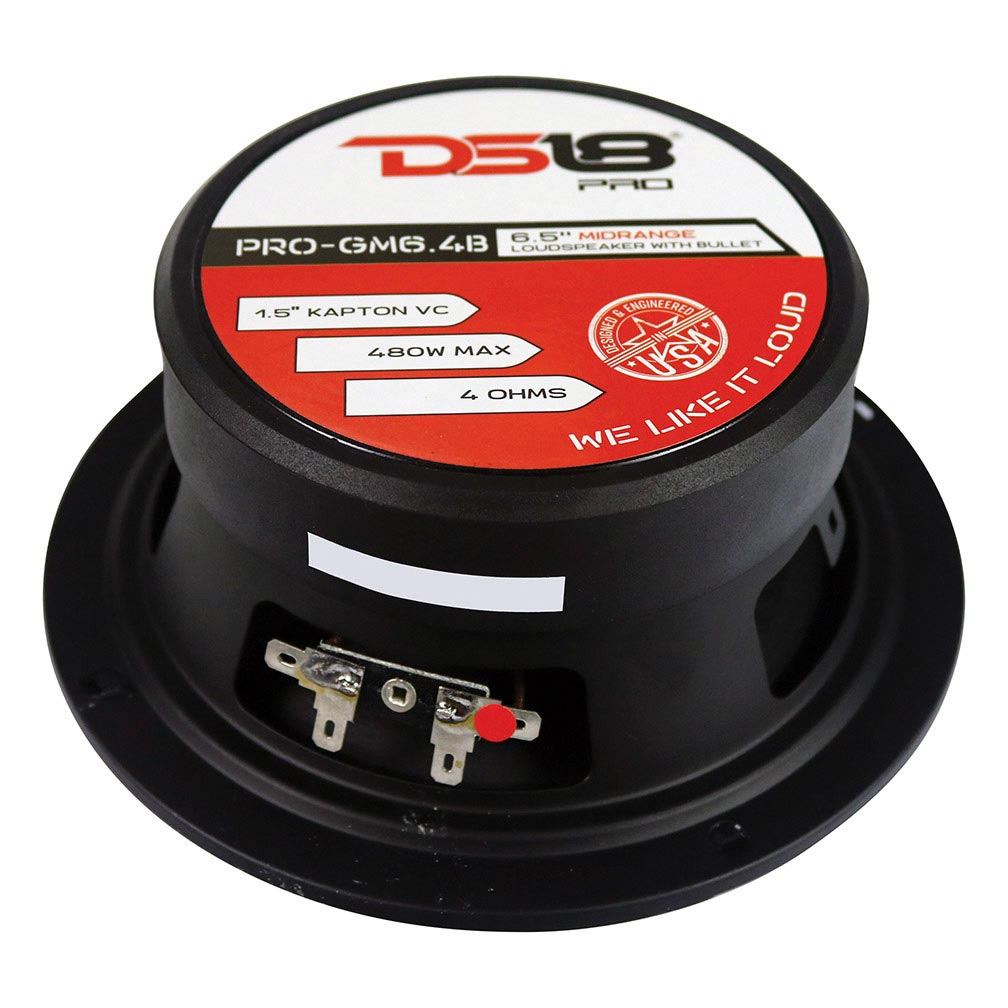 DS18 6.5″ Midrange Bullet Speaker, 140W RMS/480W Max, 4 Ohm
