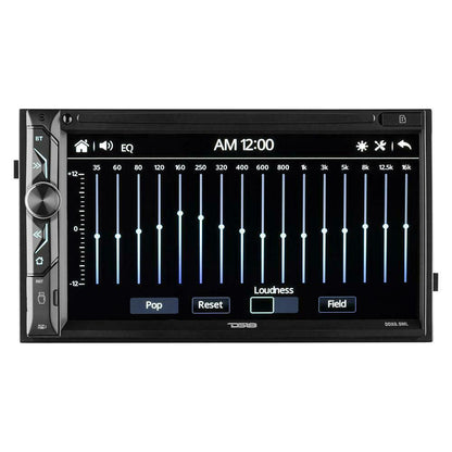 DS18 6.9″ Touchscreen Double Din Fixed Face Mechless with MirrorLink, Bluetooth, USB/SD Inputs and Remote