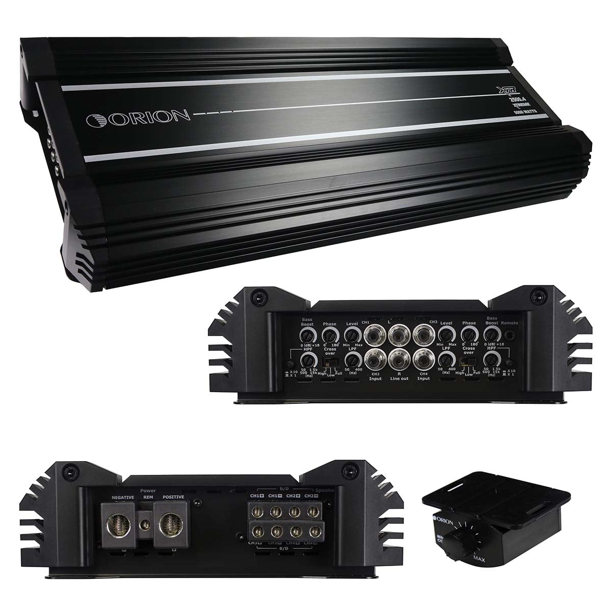Orion 4 Channel Amplifier, 2500 RMS/10000W MAX