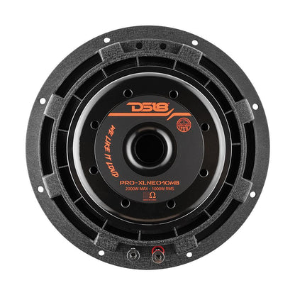 DS18 10″ Neodymium Mid-Bass Speaker, 1000W RMS/2000W Max, 8 Ohm