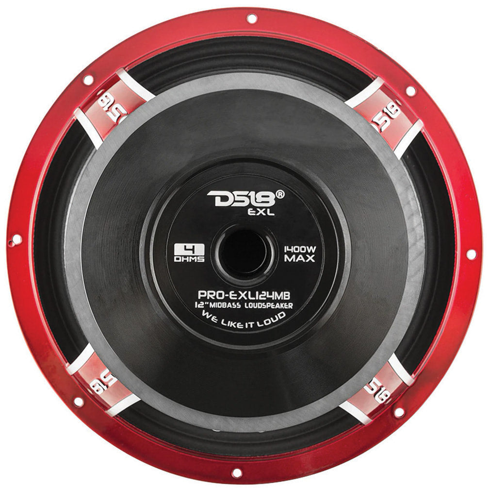 DS18 12″ Midrange Loudspeaker, 700W RMS/1400W MAX, 4 Ohm (Sold Each)
