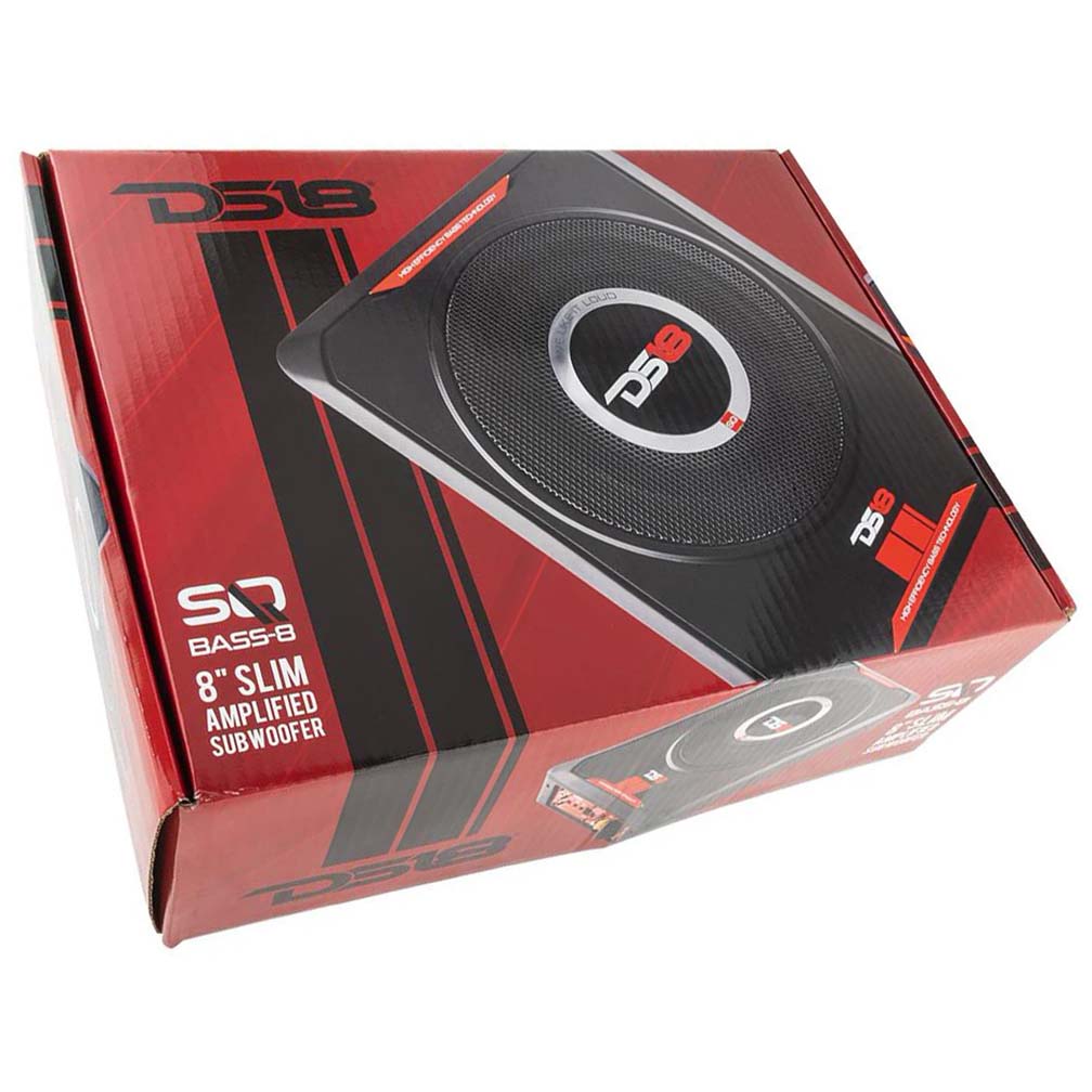 DS18 8″ Slim Amplified Underseat Enclosure